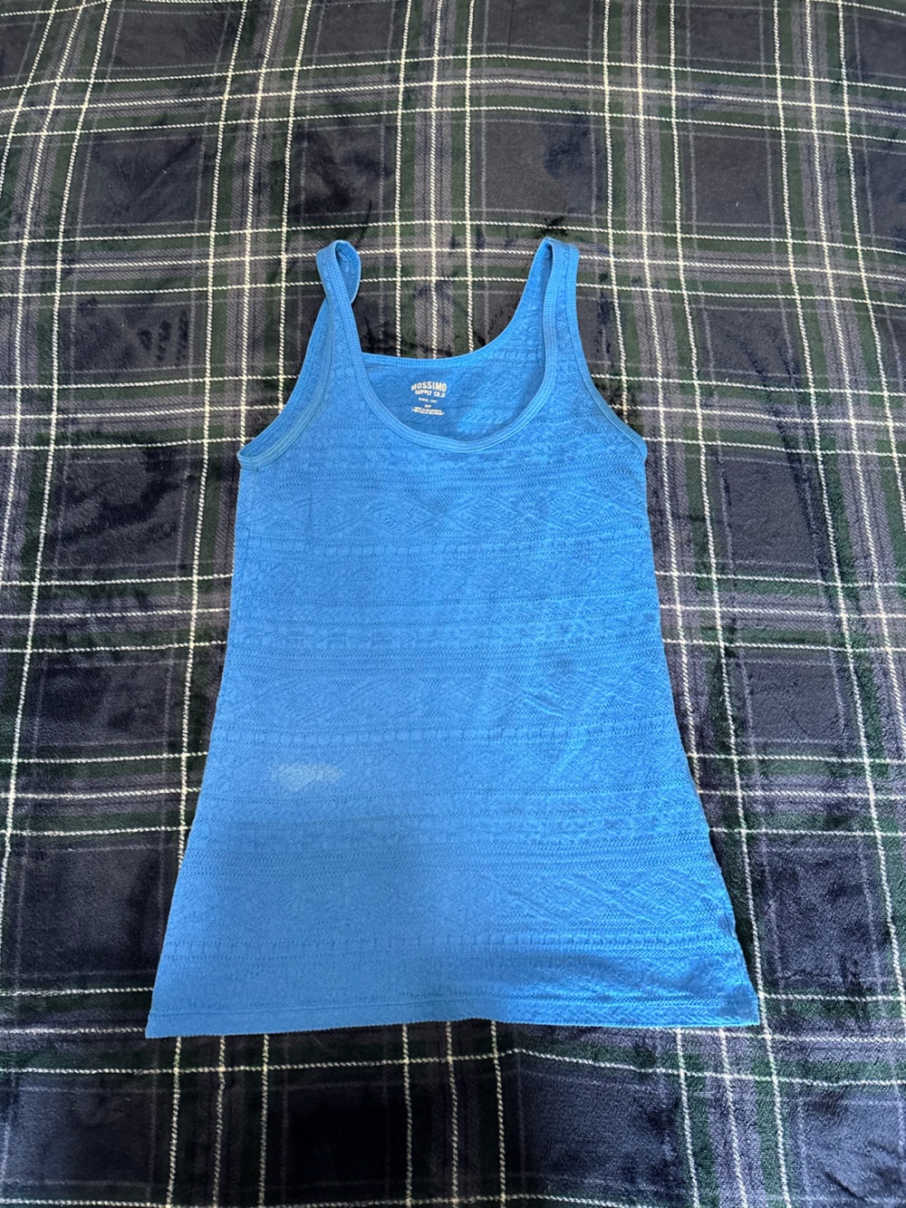 Y2K 2000s blue Massimo tank top with a cute design. Size S.